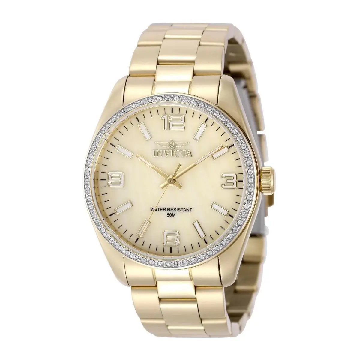 Invicta Women`s 50132 Specialty Quartz PC21 Gold Dial Watch