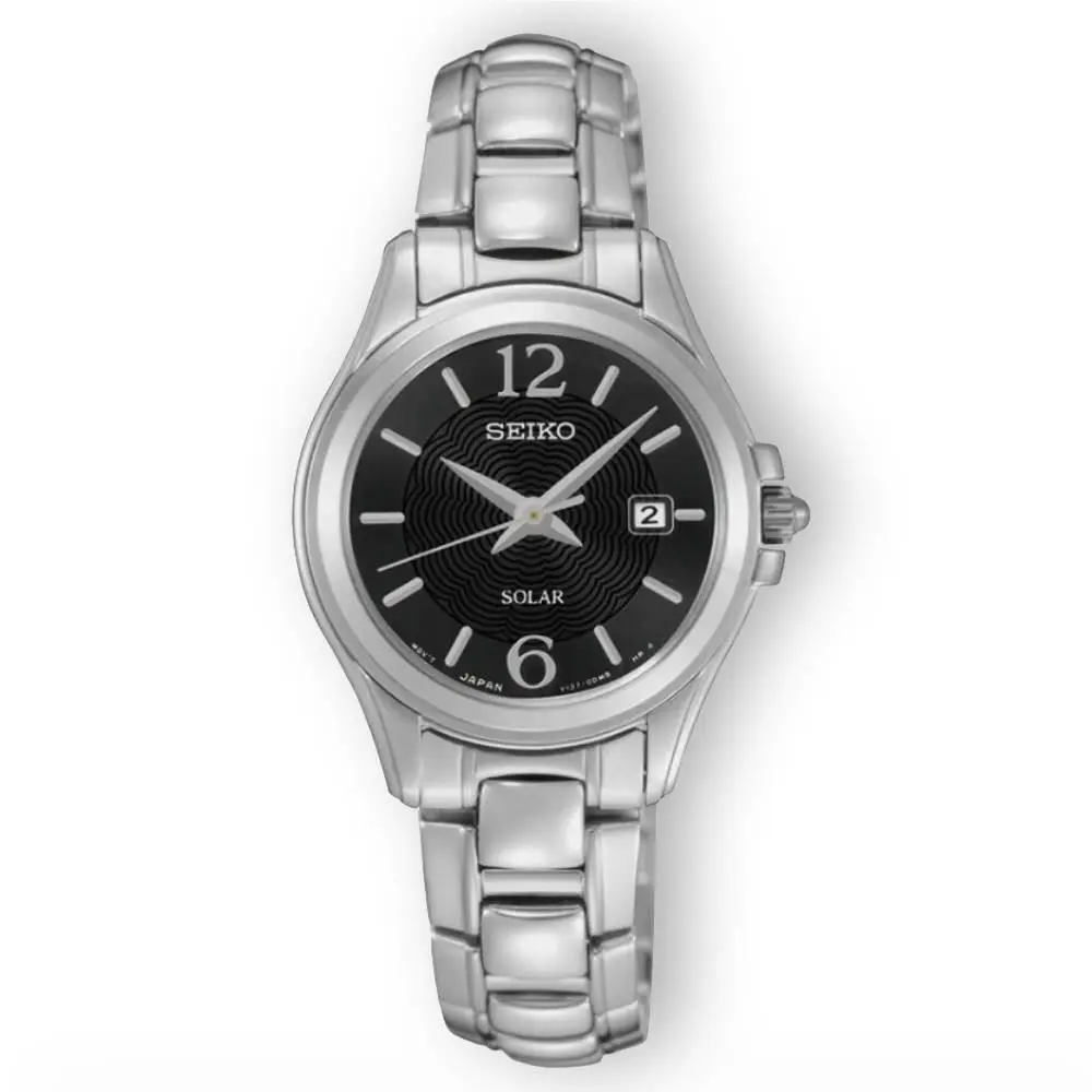 Seiko Solar Women`s Black Watch - SUT249