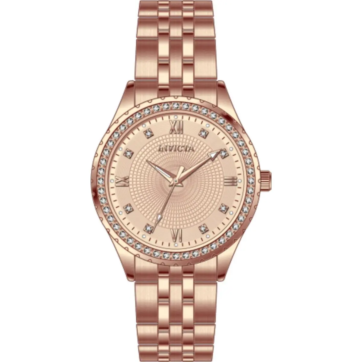 Women`s Watch Specialty Quartz Rose Gold Stainless Steel Bracelet 69221 by Invicta