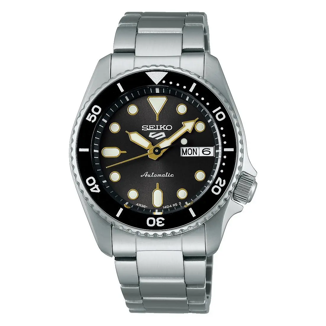 Seiko Men`s 5 Sports Automatic Black Dial Watch - SRPL79K1 - Black