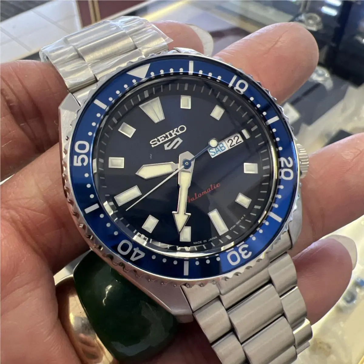 Seiko 5 Dealers Sports Series Blue Dial Automatic Bns Special