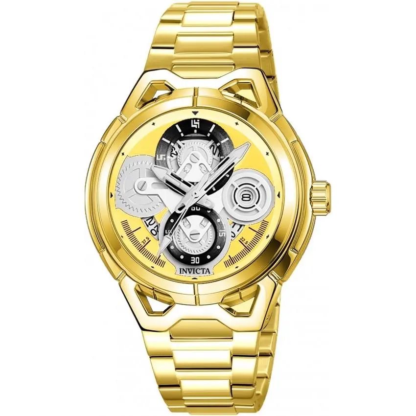 Invicta S1 Rally 79012 Men`s 44mm Quartz Gold-tone Date Watch