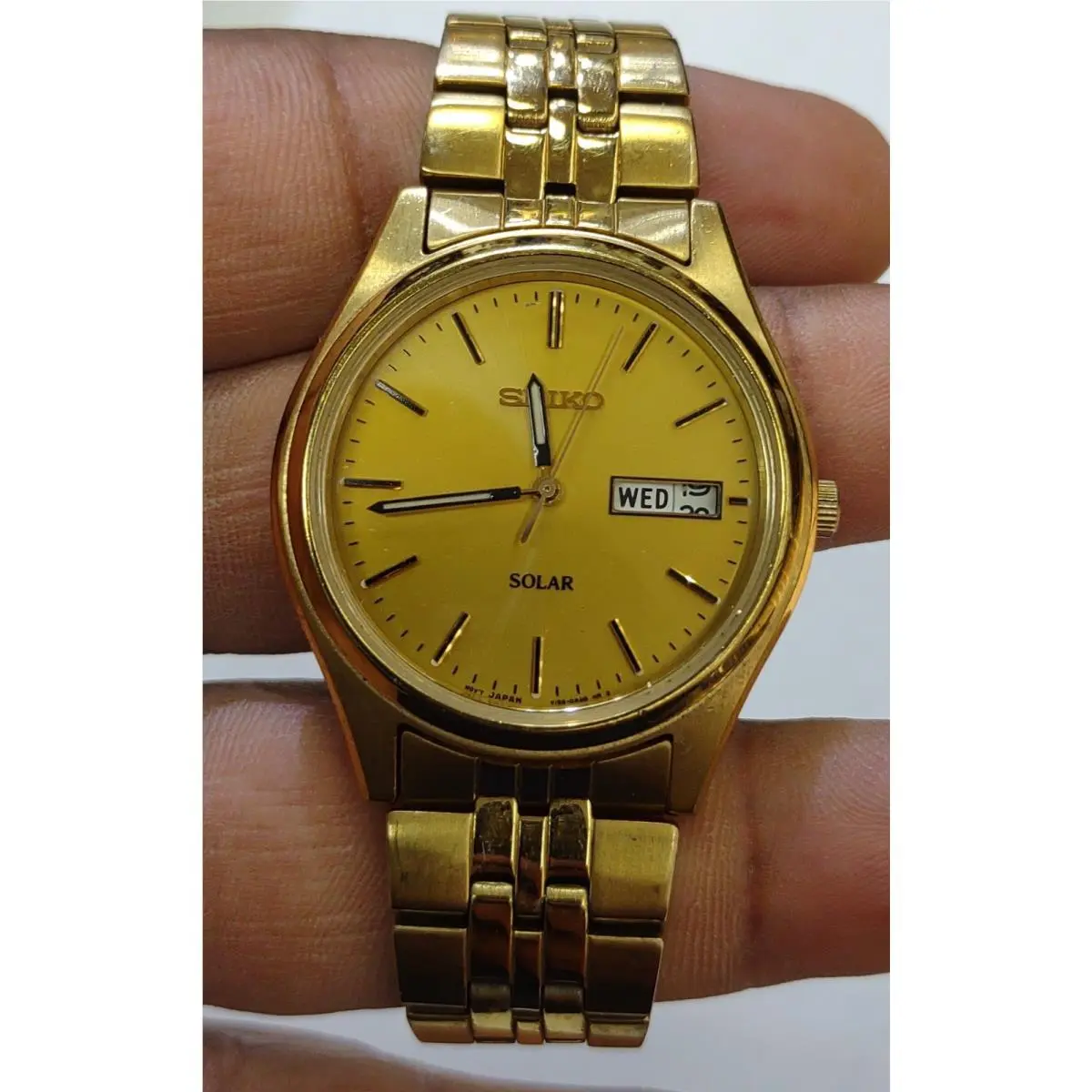 Seiko Solar Stainless Steel Japan Movement Wrist Watch