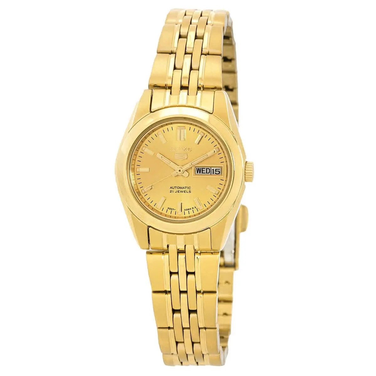 5 Automatic Gold Dial Ladies Watch SYMA38K1 by Seiko