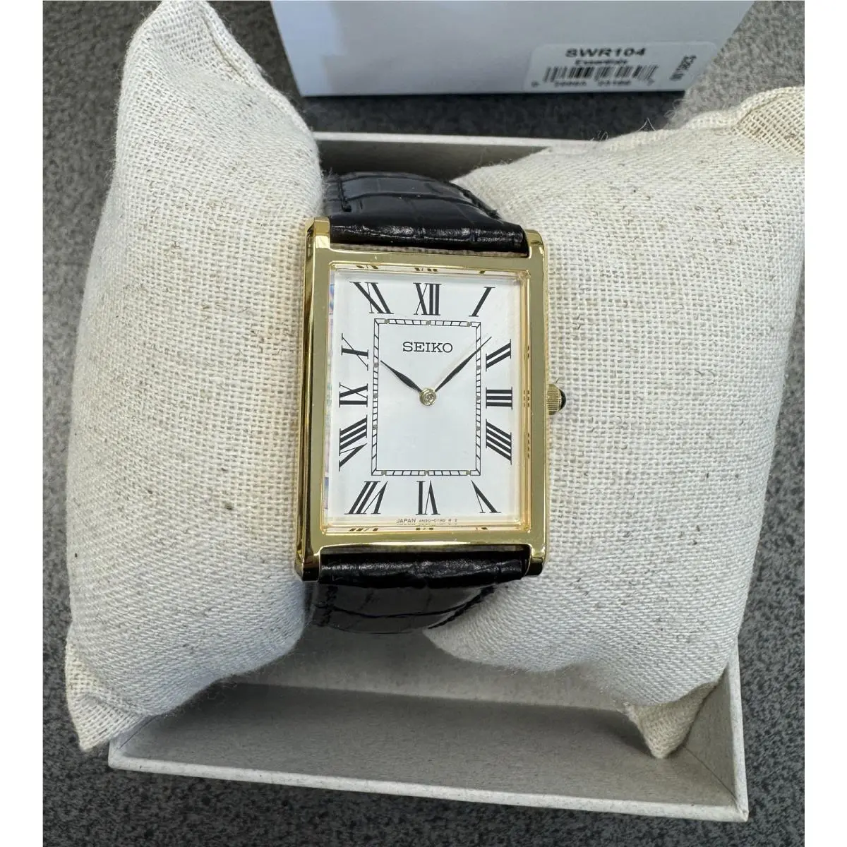 Seiko Essentials Gold Men`s Sapphire Crystal Watch - SWR104 Made In Japan
