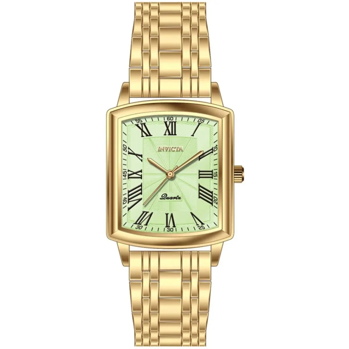 Invicta Women`s Watch Celestial Quartz Green Dial Yellow Gold Bracelet 69156 - Dial: Green, Band: Yellow