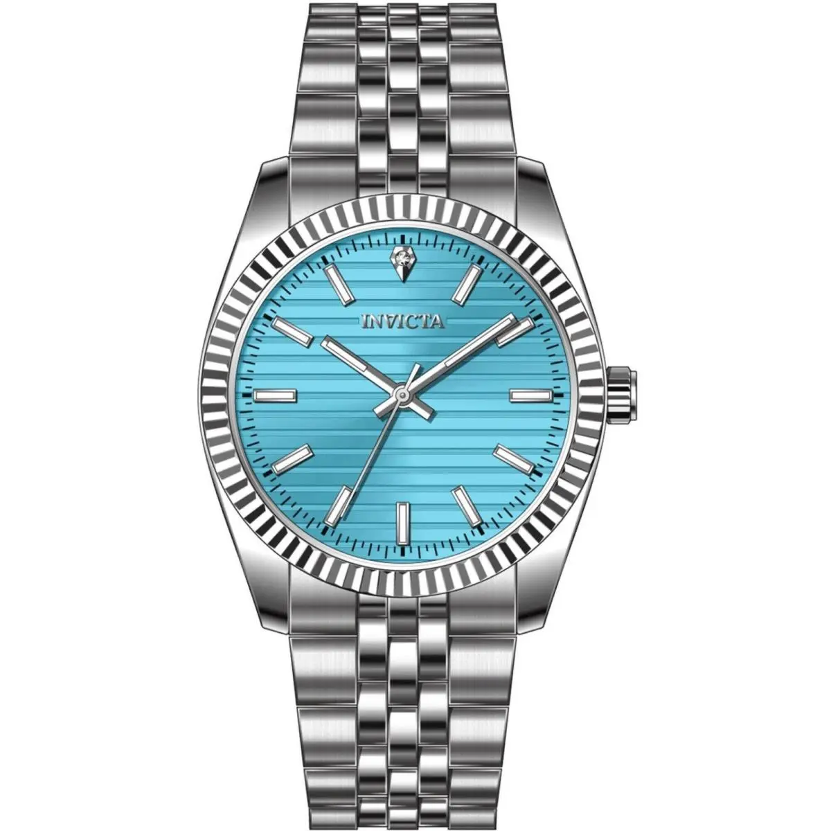 Invicta Men`s Watch Celestial Quartz Blue Dial Stainless Steel Bracelet 69173