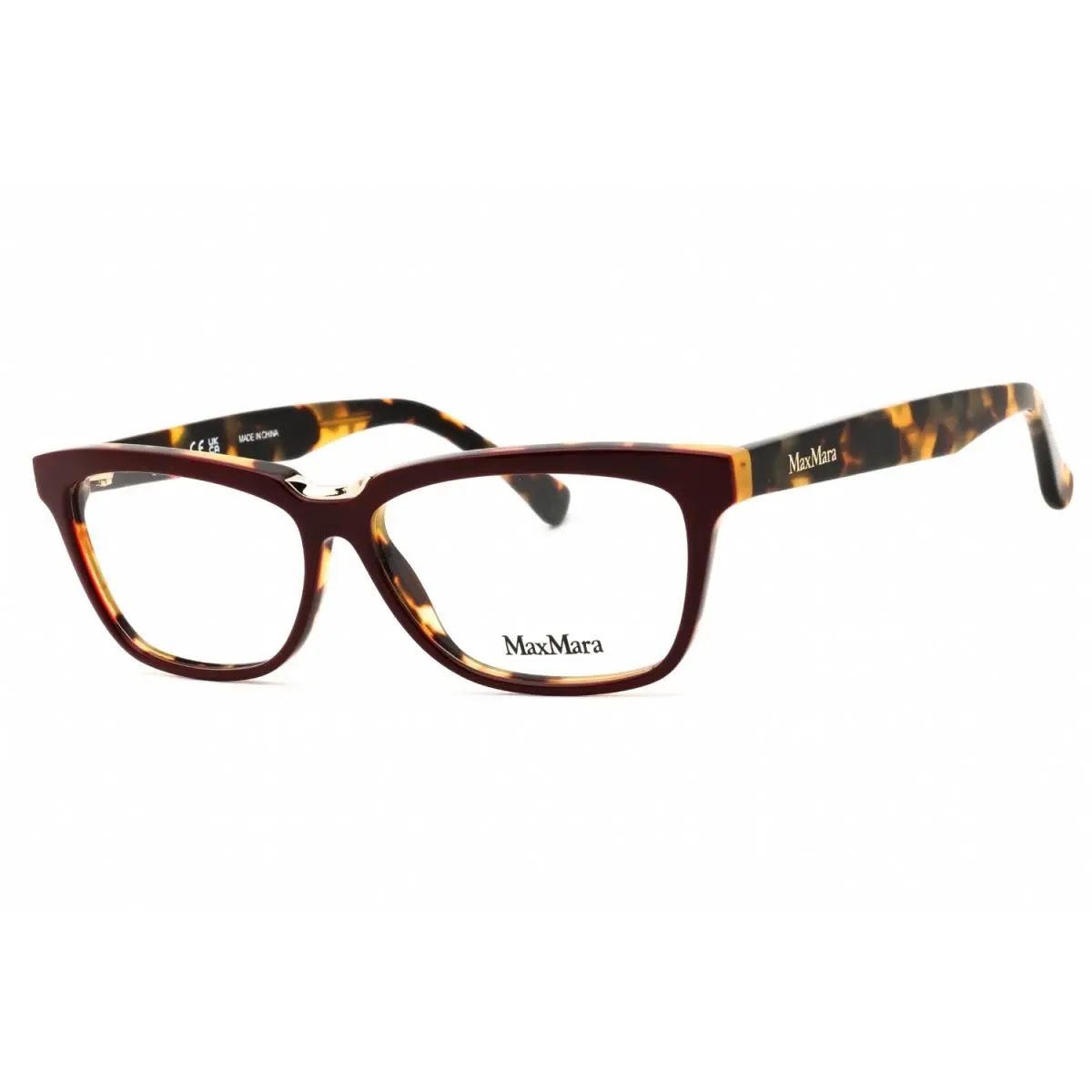 MM5133-068-54 Eyeglasses Frame Size 54mm 12mm 140mm Red Women 88921450 by Max Mara