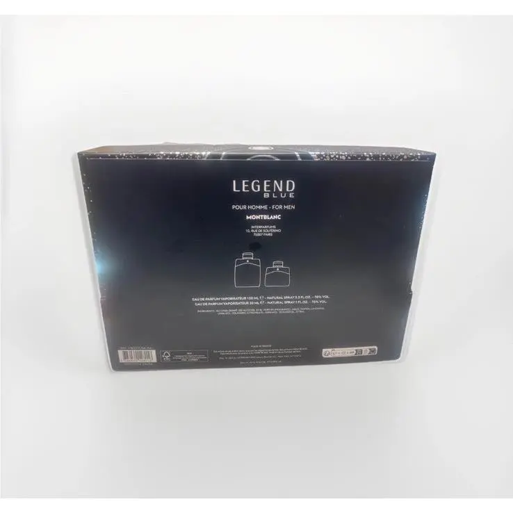 Montblanc Mont Blanc Legend Blue 2pc Gift Set with 3.3oz+1oz Edp Spray