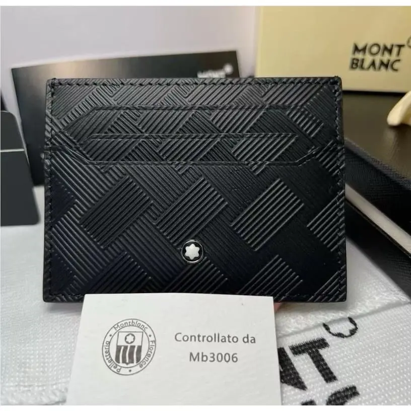 2026 Montblanc Meisterstück 6CC Black Leather Card Holder Full Box