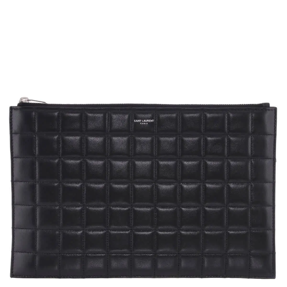 Saint Laurent Quilted Leather Logo Pouch 760708 AAB8V 1000