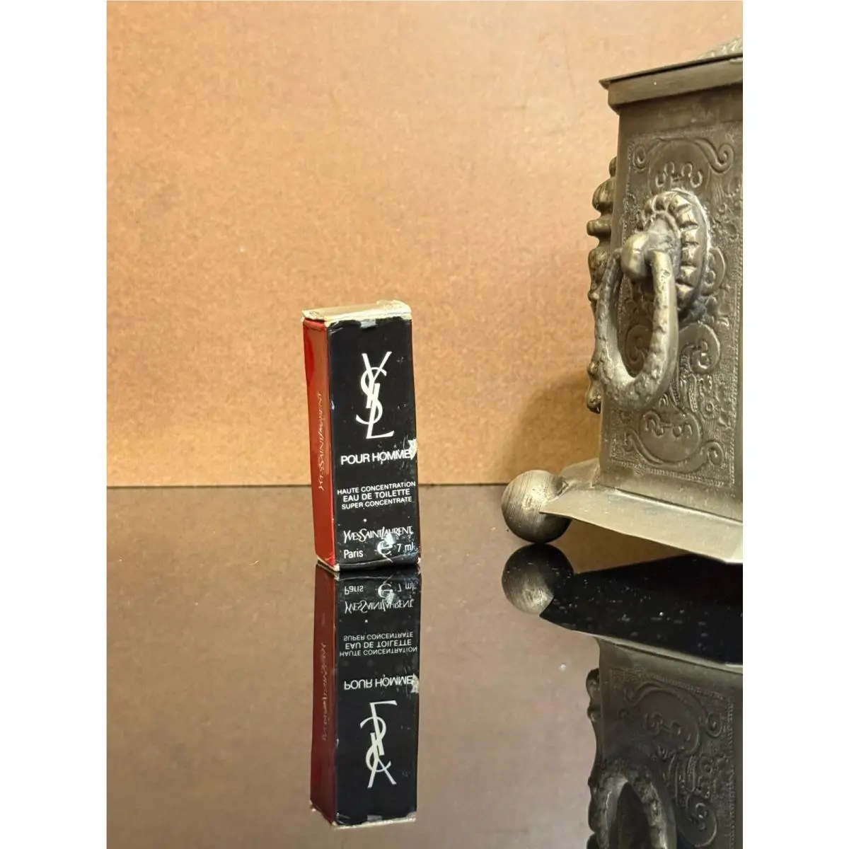 Vintage 1970s Ysl Pour Homme Super Concentrate Mini Edt 7 ml 0.23 oz Splash by Yves Saint Laurent