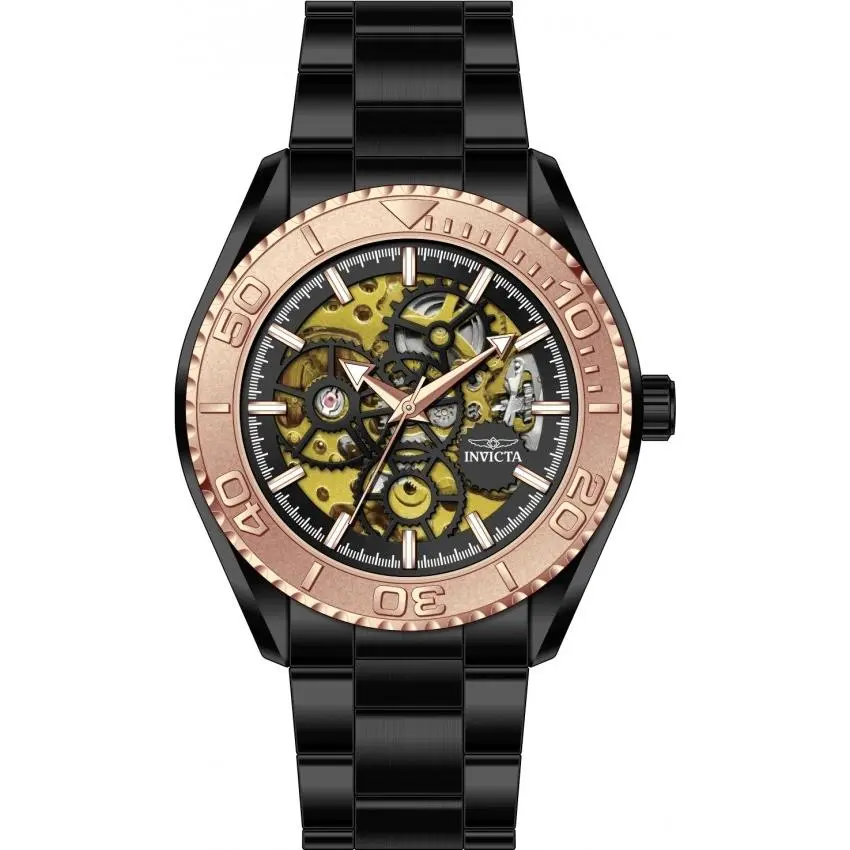 Invicta Objet D`art 69764 Men`s 43mm Automatic Skeleton Copper Dial Watch