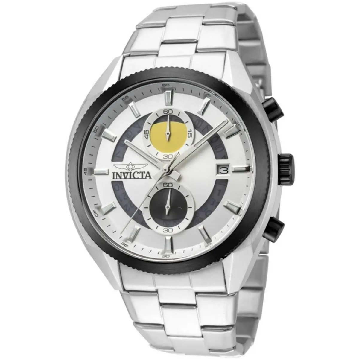 Men`s Watch Speedway Chronograph Silver Stainless Steel Bracelet 50437 by Invicta