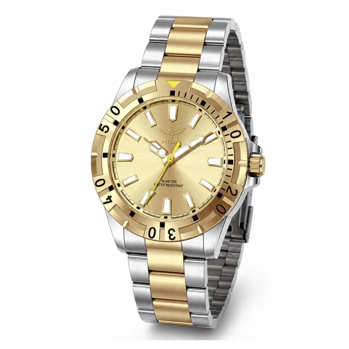 Invicta Specialty 69035 42mm Two-tone SS Bracelet Gold Face