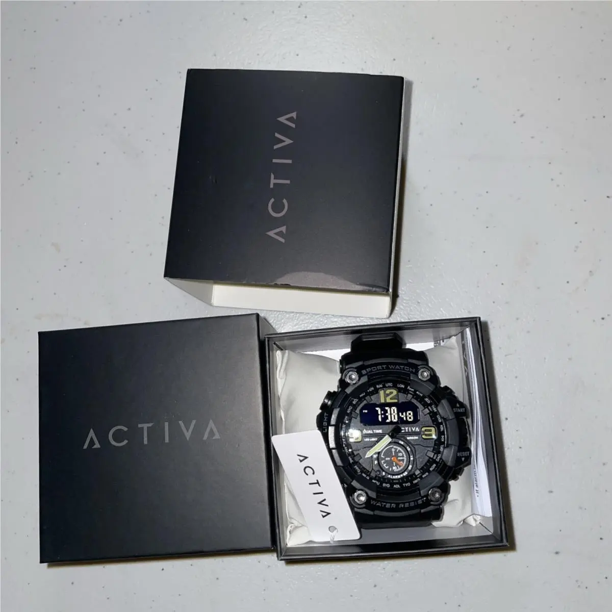 Activa x Invicta Blackops Digital Watch Men`s ACW1637-001 56mm Dual Time
