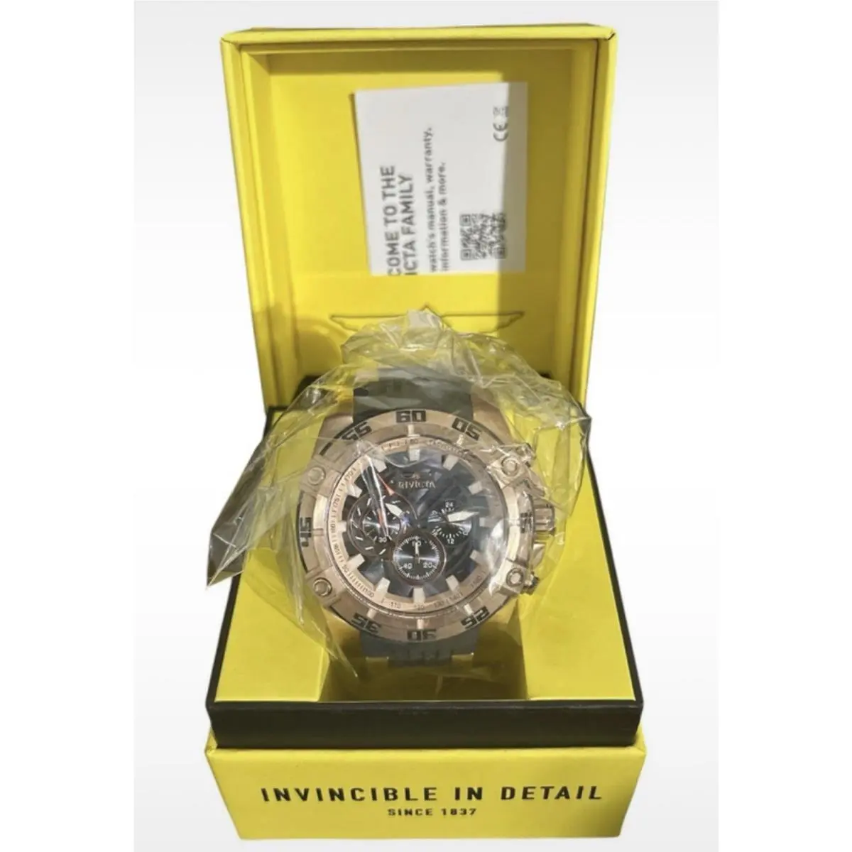 Invicta Speedway Impulse Men’s Watch 52mm Rose Gold Black