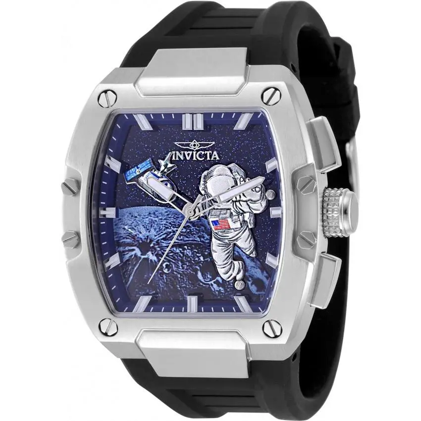 Invicta S1 Rally Moonlander 50643 Men`s 43mm Quartz Watch Black