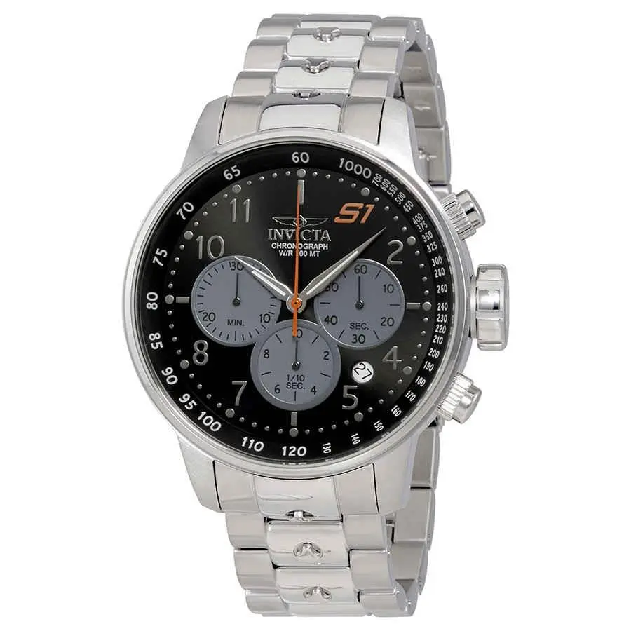 IN23084 Invicta S1 Rally Chronograph Blue Dial Men`s Watch - Style /: Black