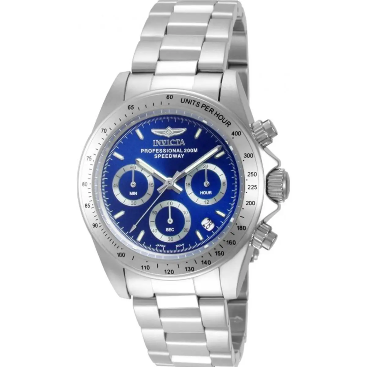 Men`s 14382 Speedway Quartz Chronograph Blue Dial Watch by Invicta