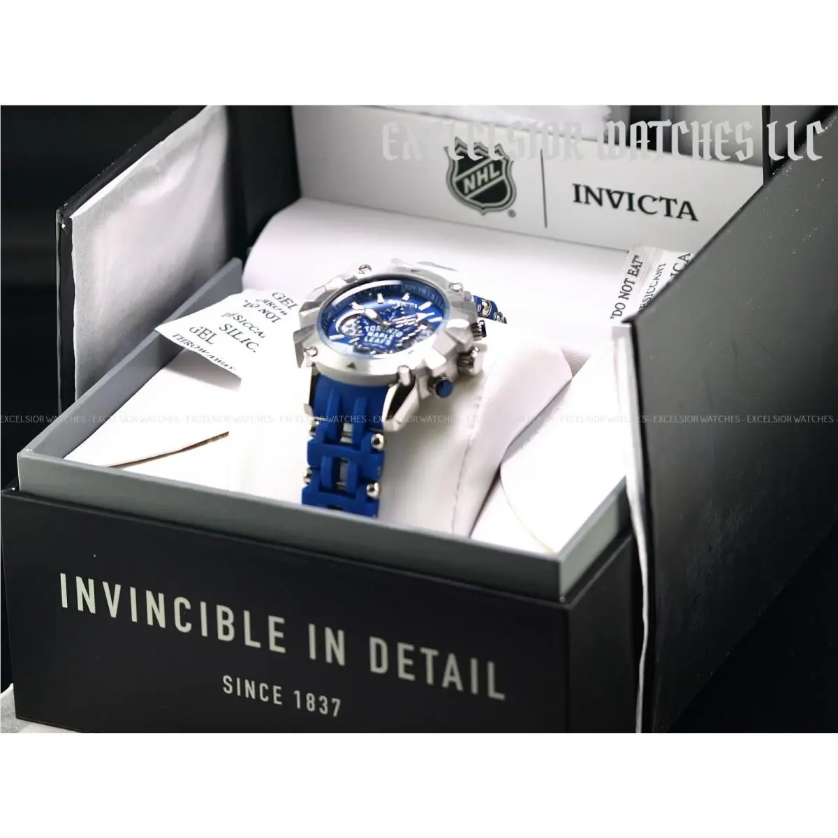 Invicta Mens 42mm Toronto Maple Leafs Sea Spider Quartz Chronograph SS Watch
