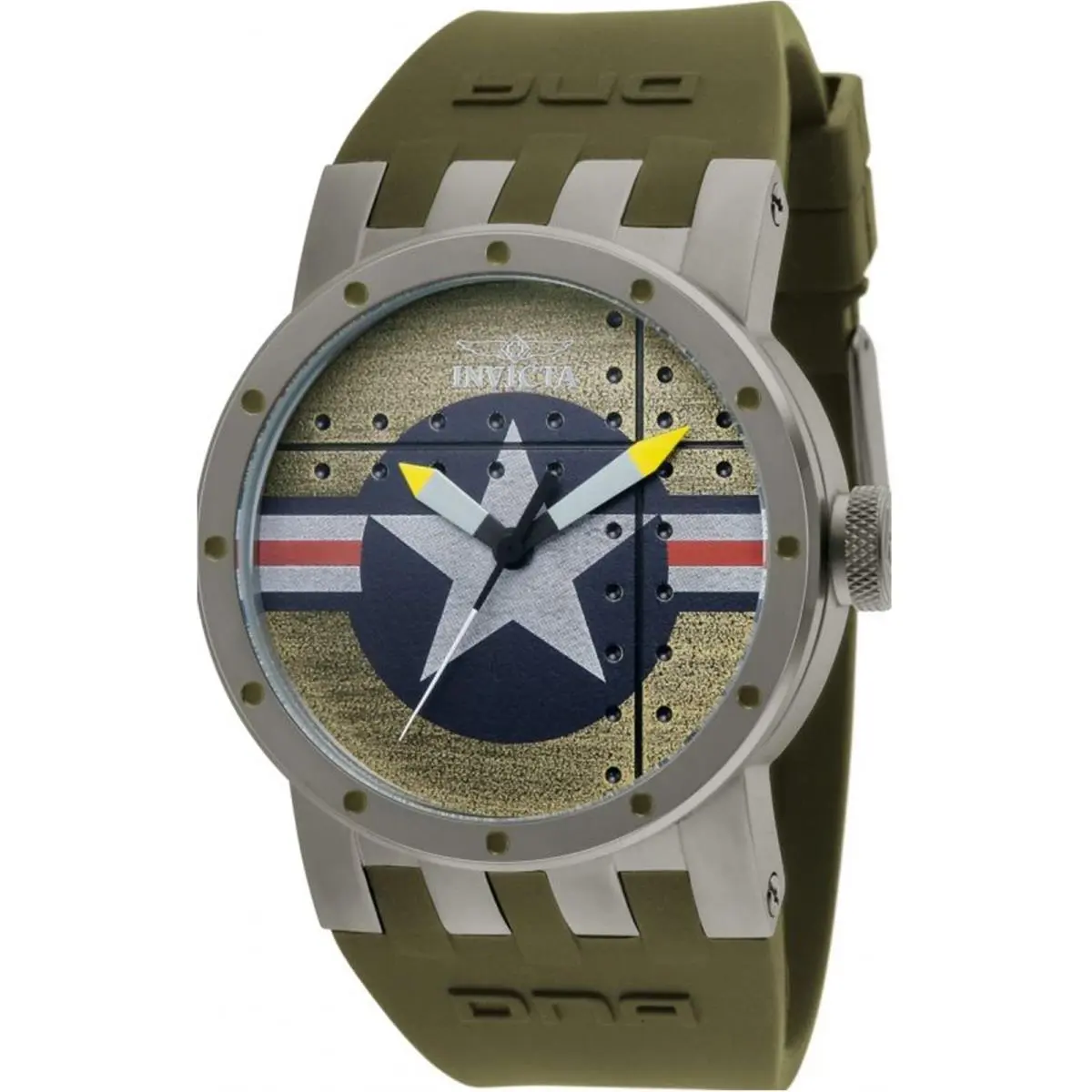 Invicta Men`s 11648 Dna Quartz 3 Hand Green Dial Watch