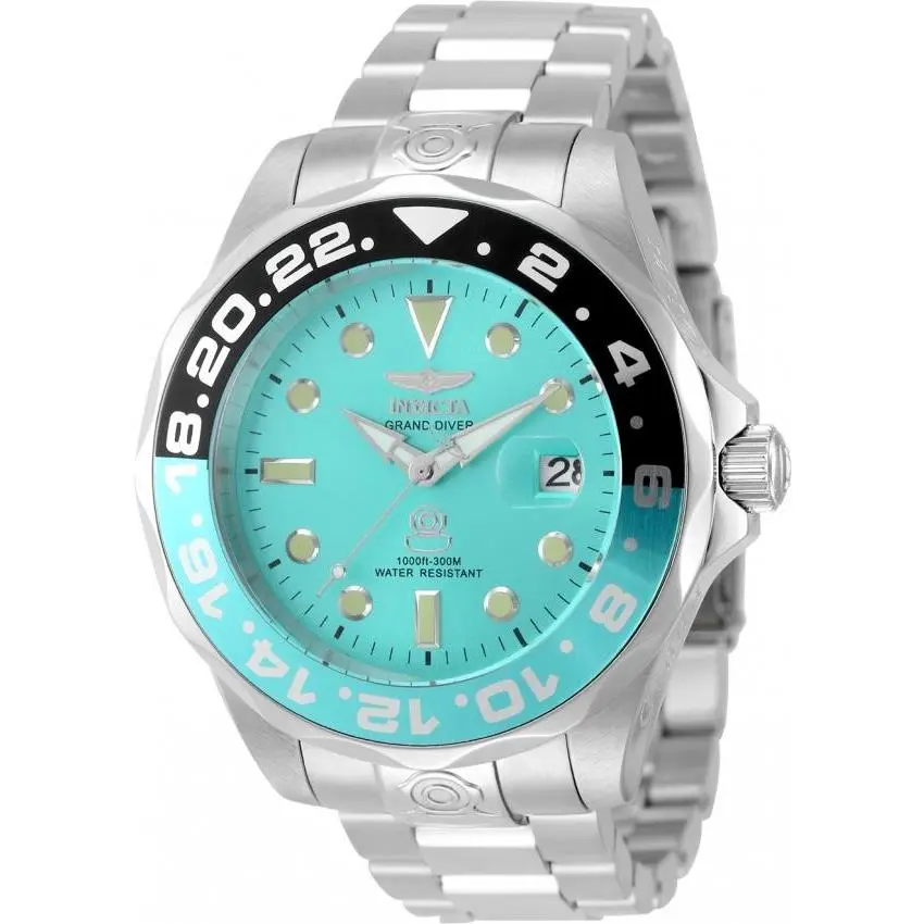 Pro Diver Tiffany Blue Dial Automatic Stainless Steel Watch by Invicta