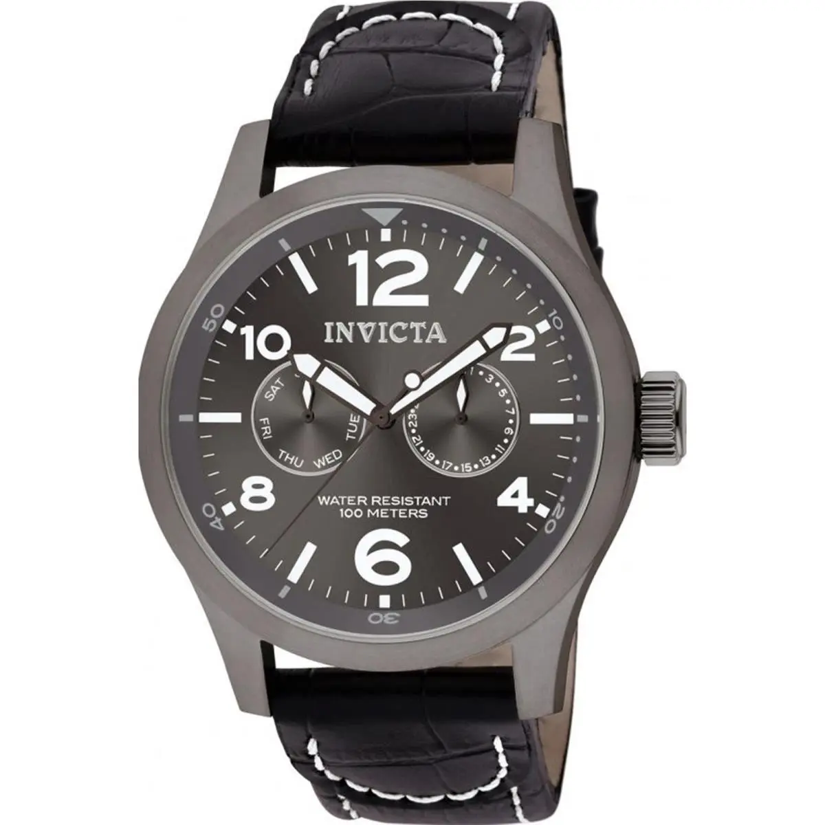 Invicta Men`s 10492 I-force Quartz Multifunction Charcoal Dial Watch