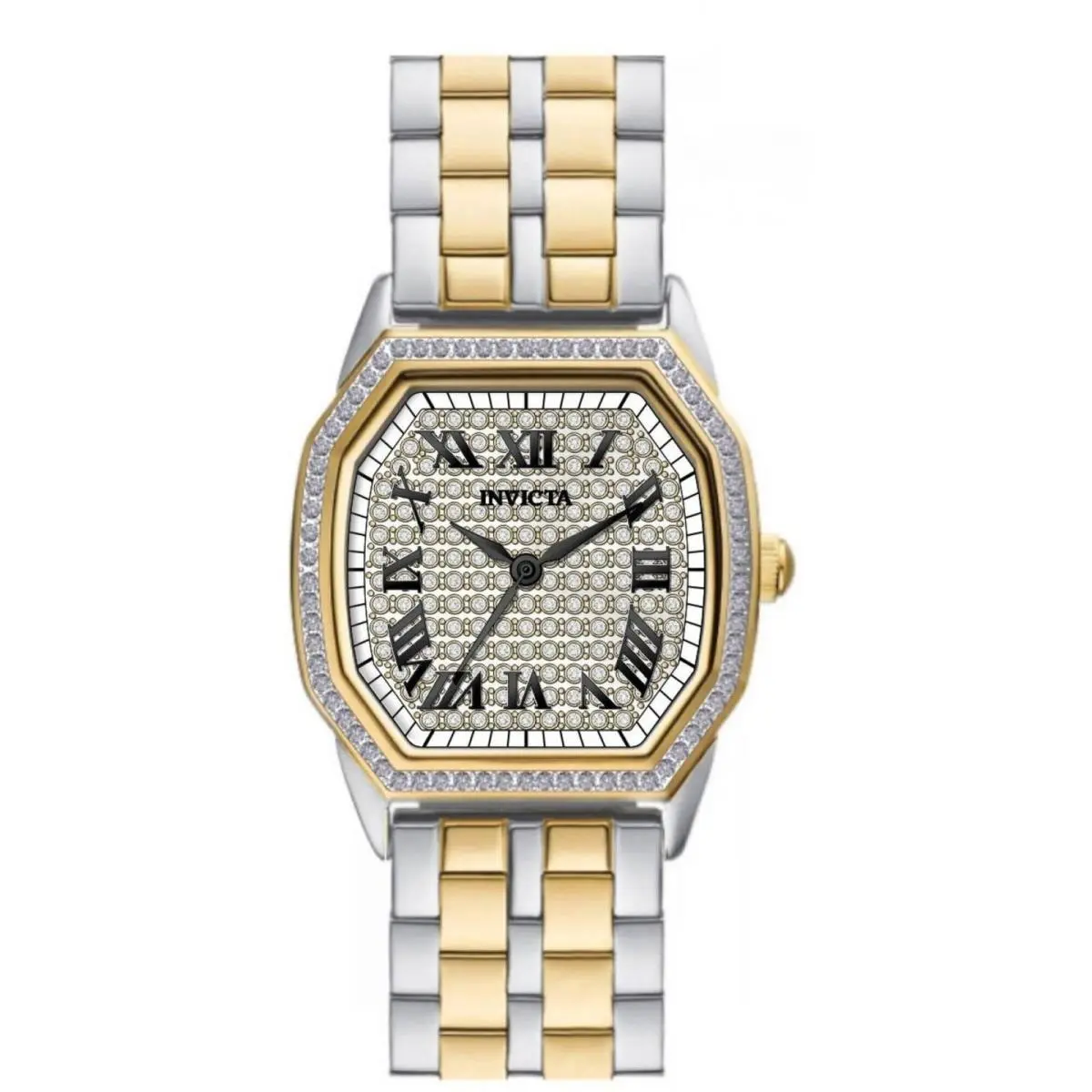 Invicta Women`s Watch Wildflower Quartz Crystal Dial Two Tone Bracelet 50080