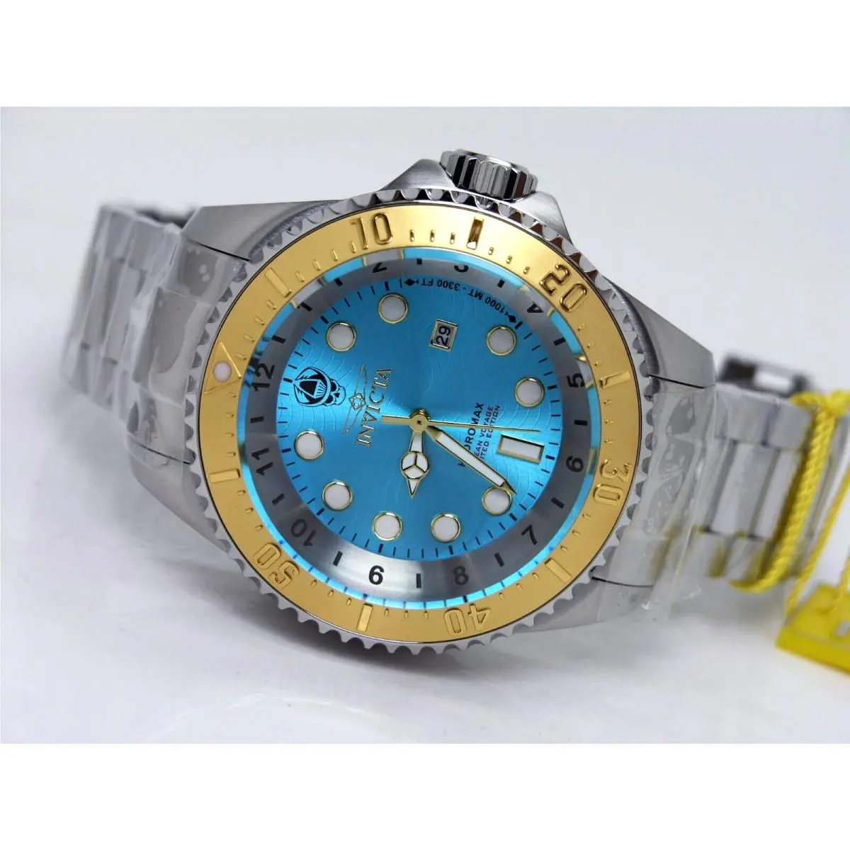 Invicta 35145 Pro Diver Hydromax Limited Ocean Voyage 52MM Steel Blue Dial H