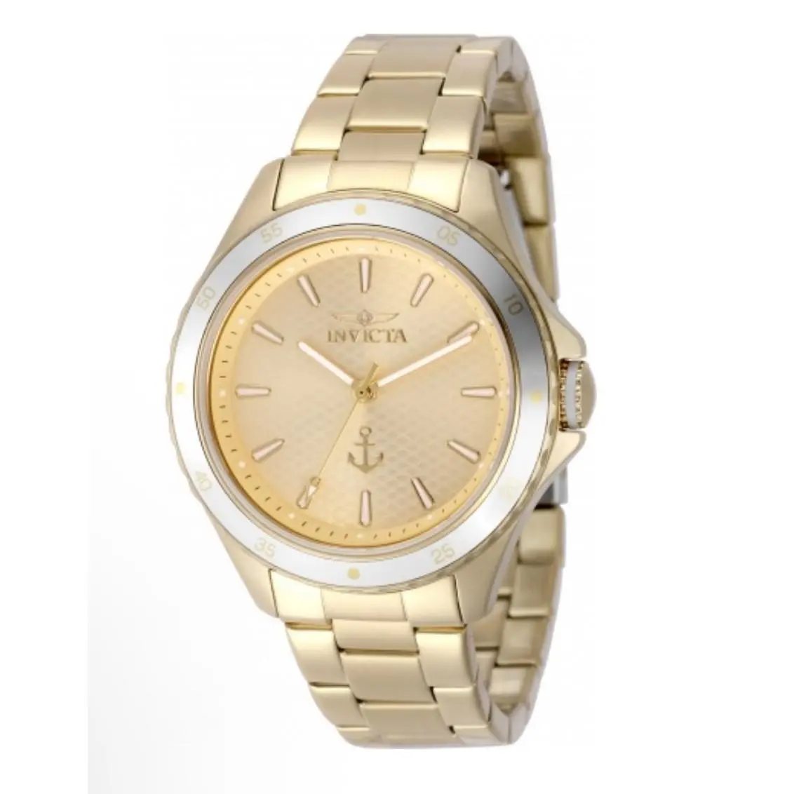 Invicta Ocean Voyage Lady 38mm Gold Metal Dial Watch 49976 - Gold