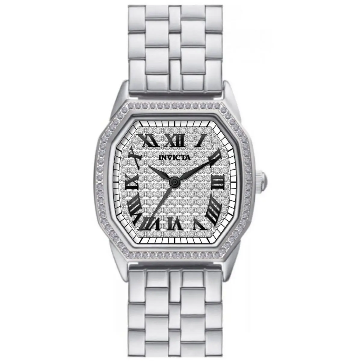 Invicta Women`s Watch Wildflower Quartz Crystal Dial Silver Tone Bracelet 50078