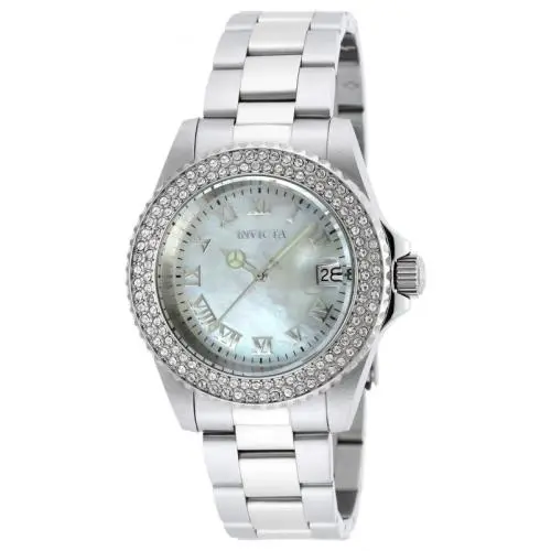 Angel Mop Dial Stainless Steel Ladies Watch 19873 by Invicta