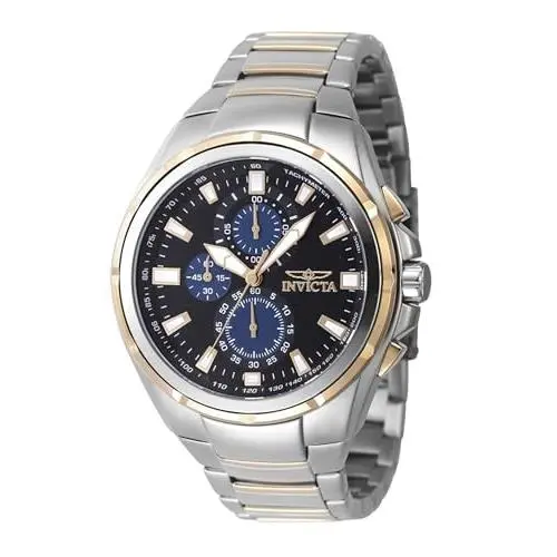 Invicta Men`s 47821 Sea Vulture 46mm Quartz Black Dial Stainless Steel Watch