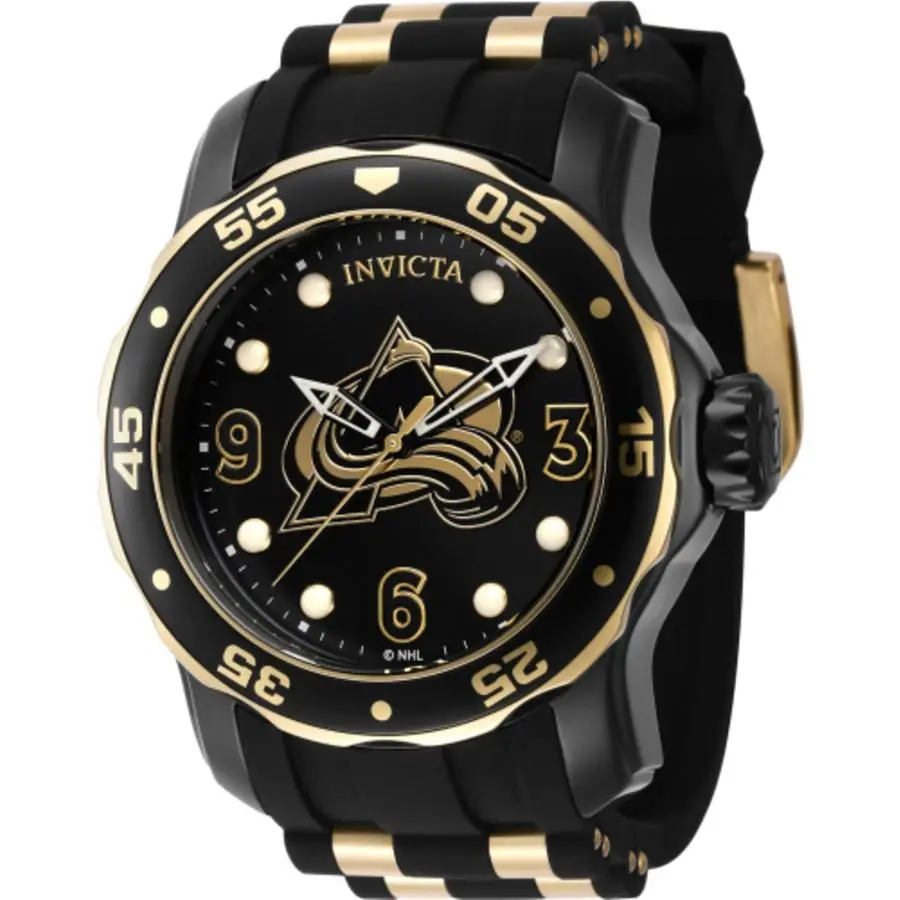 Invicta 42323 Nhl Black Dial 48 mm Men`s Watch