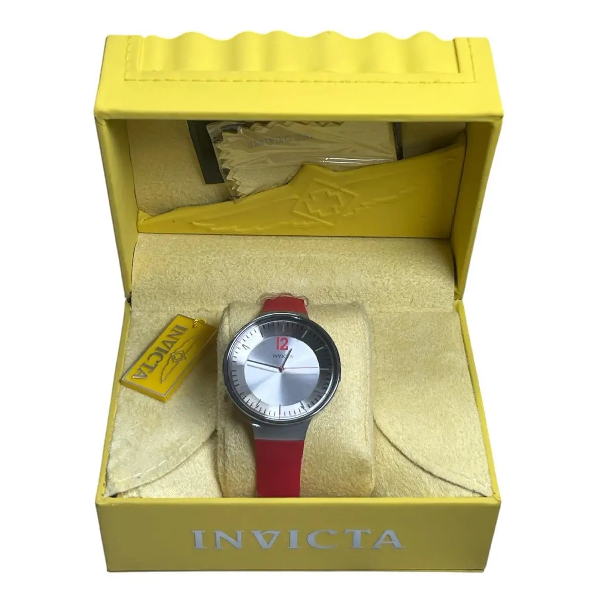 Invicta Blu 31920 Men’s Red Watch Quartz Stainless Steel 30M Water Resistant