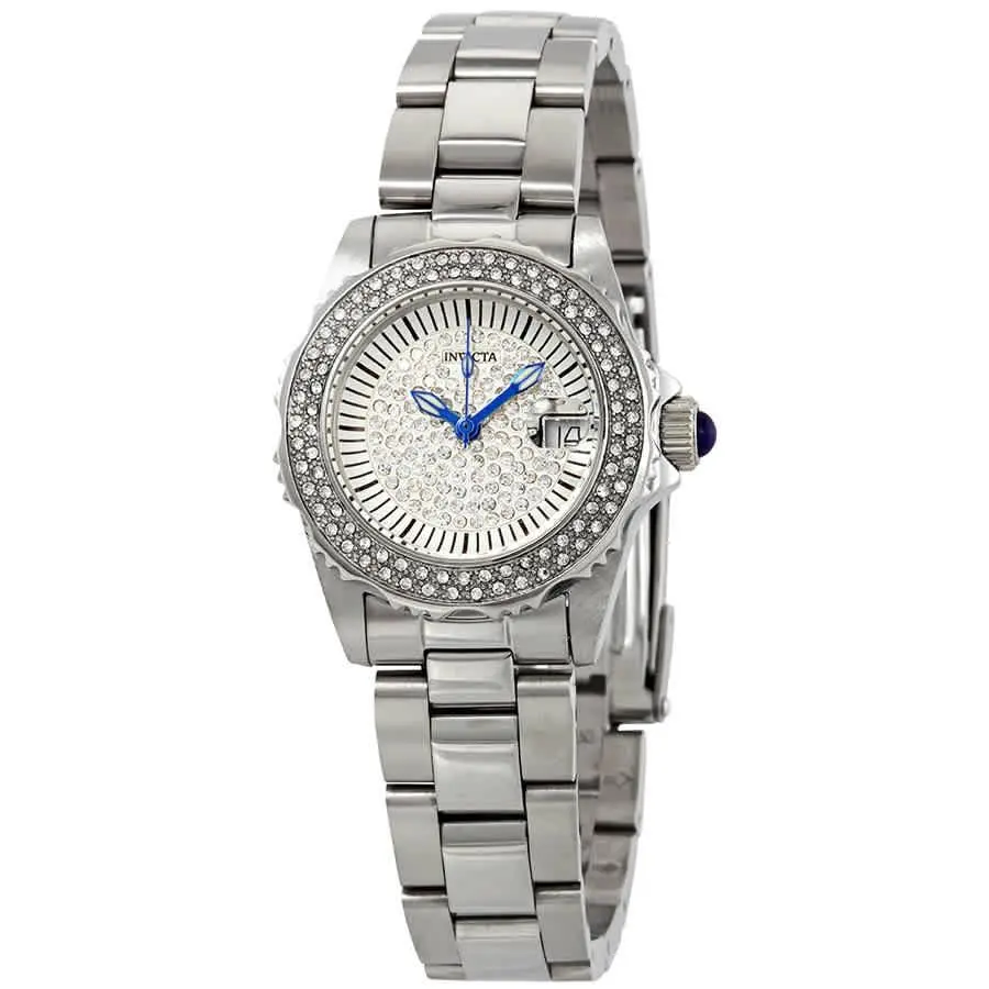 Invicta 28439 Angel Silver Crystal-set Dial 30 mm Women`s Watch