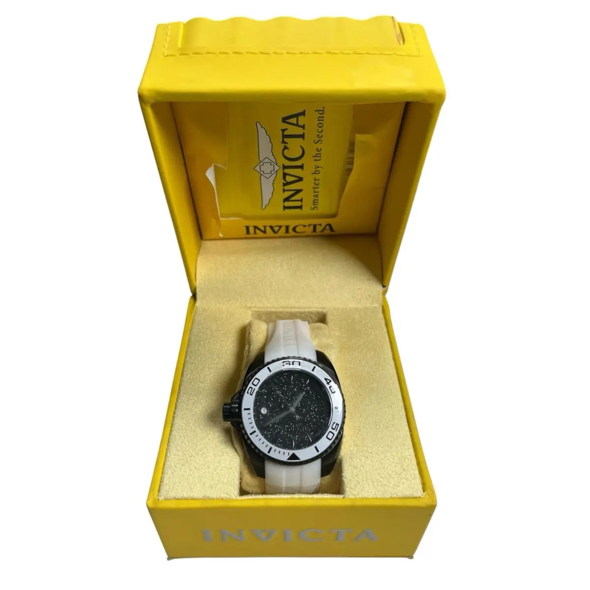 Invicta Angel 22705 Women’s Watch Black White Quartz 100M Sparkle Dial