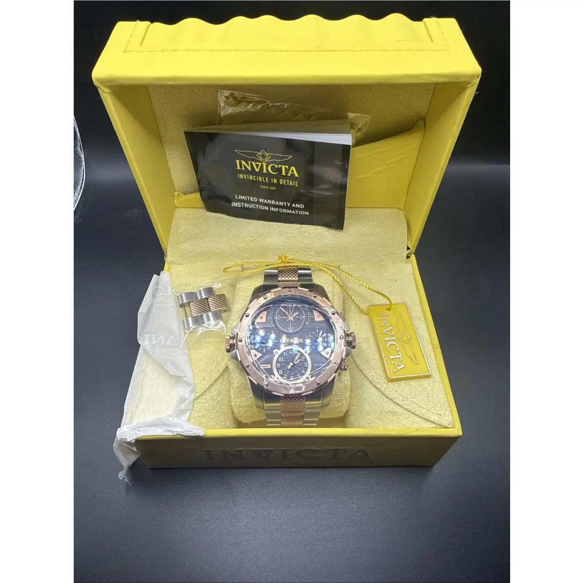 The Invicta Coalition Forces 31143 50mm Gunmetal Quartz Chronograph