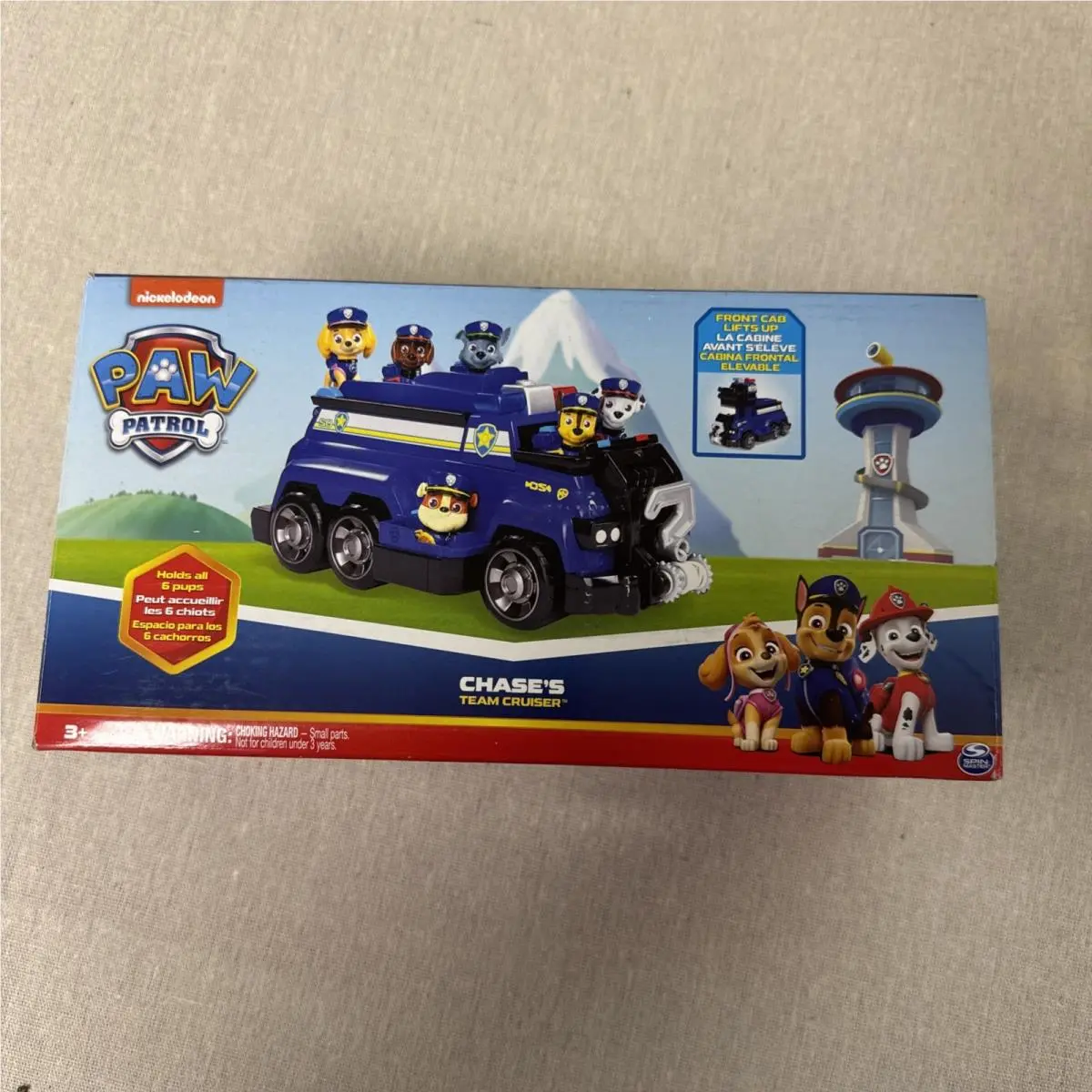 Paw Patrol Chase’s Team Police Cruiser Vehicle with 6 Pups Playset