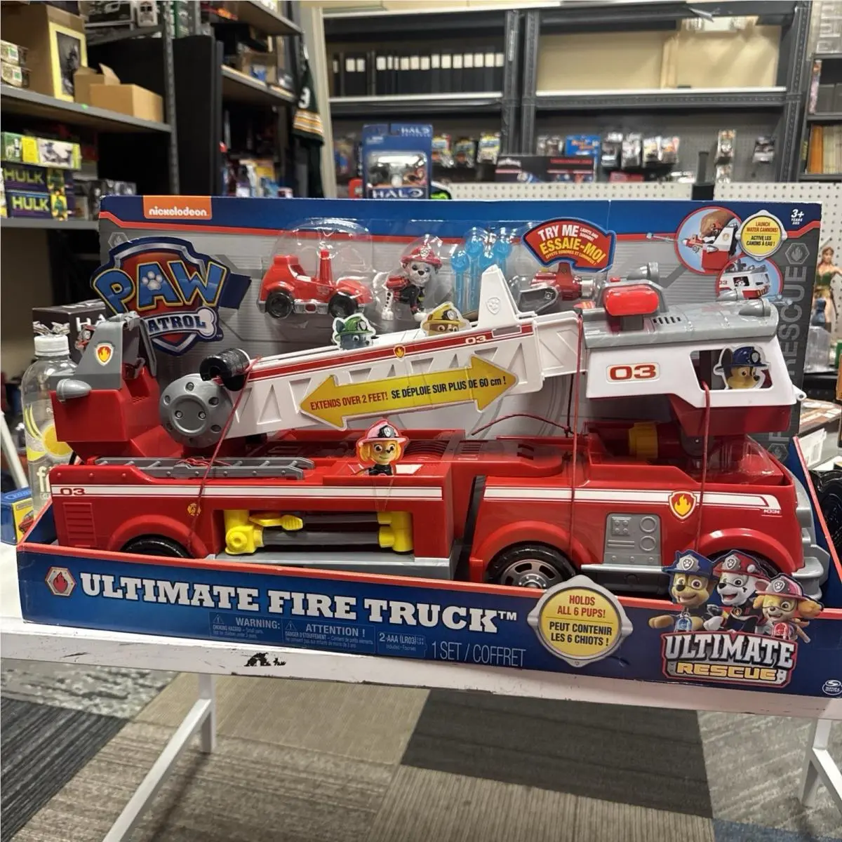 Paw Patrol Ultimate Fire Truck Ultimate Rescue Marshall Toy