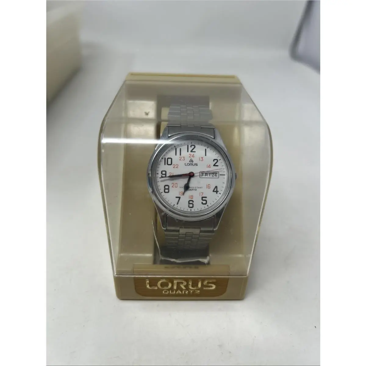 Old Stock Vintage  by Seiko V533-8A00 Silver Quartz Watch by Lorus