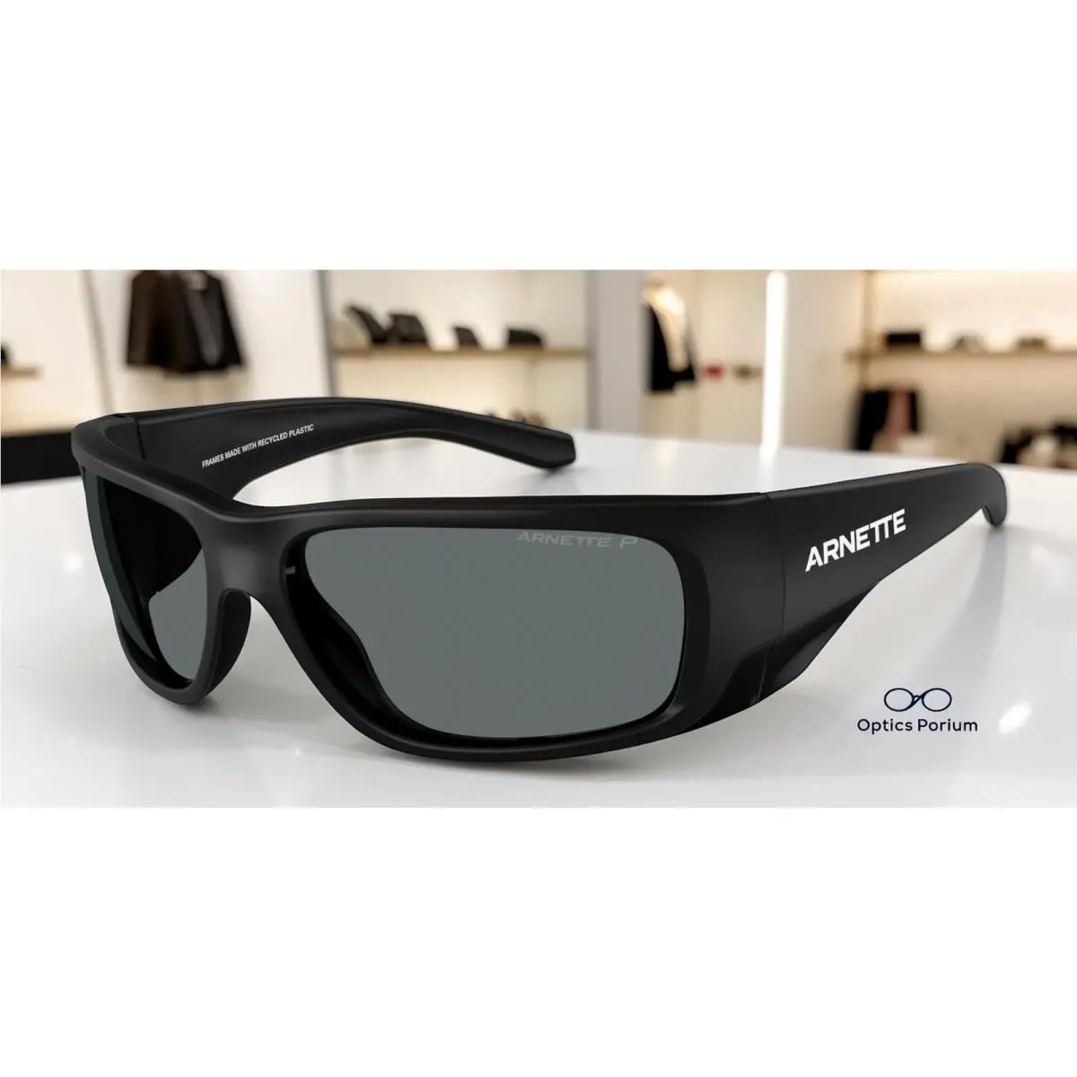 Arnette AN4345 290081 Flipside Black Matte Grey Polarized 62 mm Men`s Sunglasses