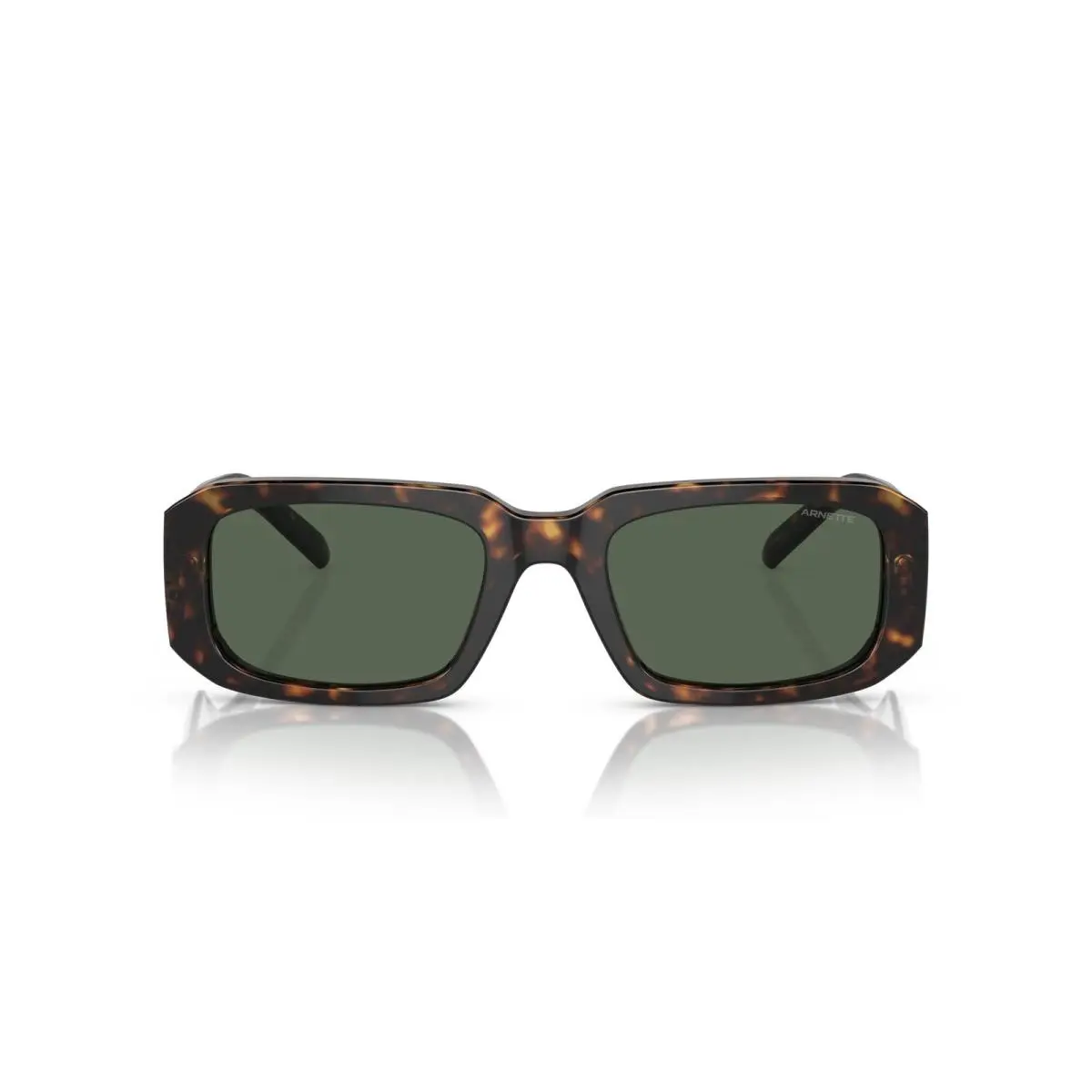 AN 4318 Thekidd Dark Havana Green Rectangular Sunglasses by Arnette