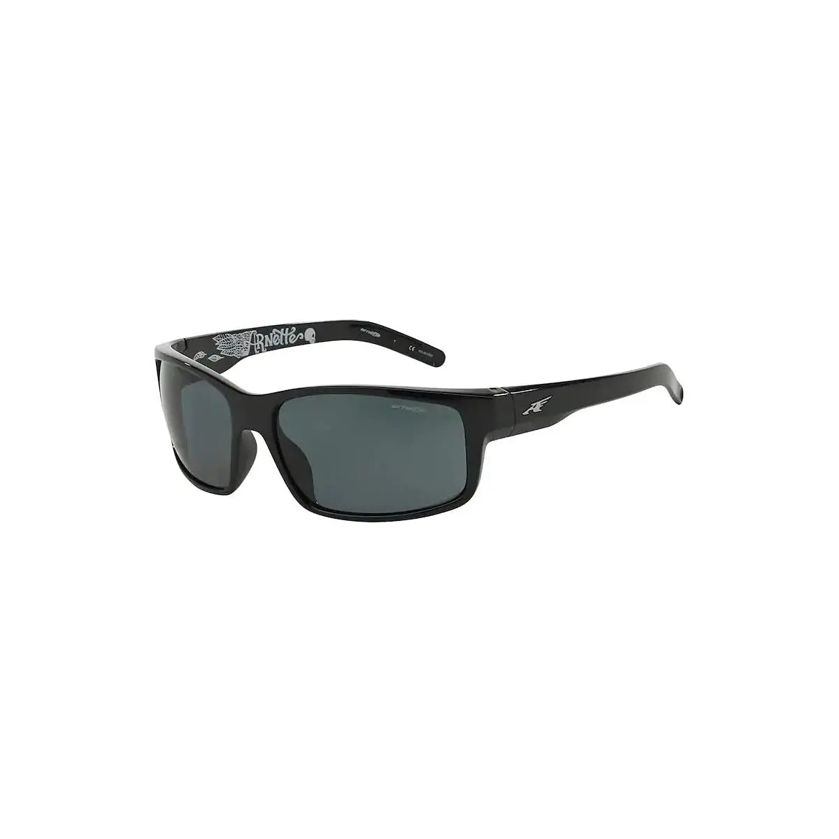 Arnette AN4202 226781 62MM Shiny Black/polarized Dark Grey Rectangle Sunglasses For