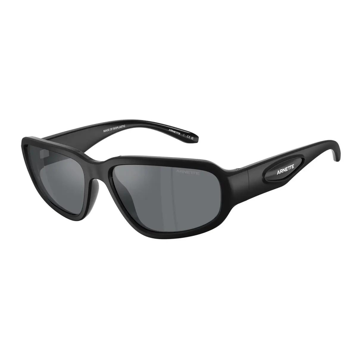 AN4365 30026G Goodle Black Light Grey Mirror Black 59mm Men`s Sunglasses by Arnette