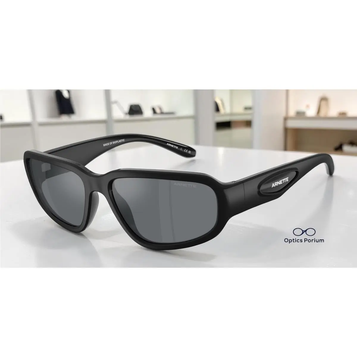 Arnette AN4365 30026G Goodle Black Light Grey Mirror Black 59mm Men`s Sunglasses