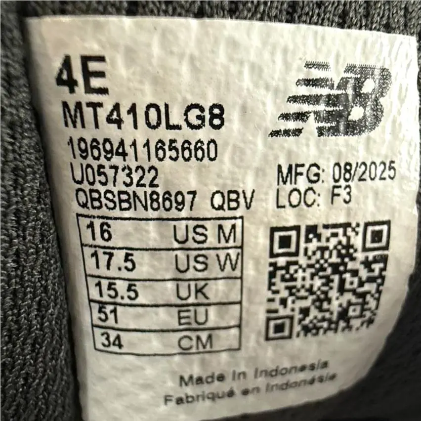 New Balance shoes - New Balance 410 - MT410LG8 - Gray, Manufacturer: Castlerock / Black / Varsity Gold (UPC: 196941165660) 2