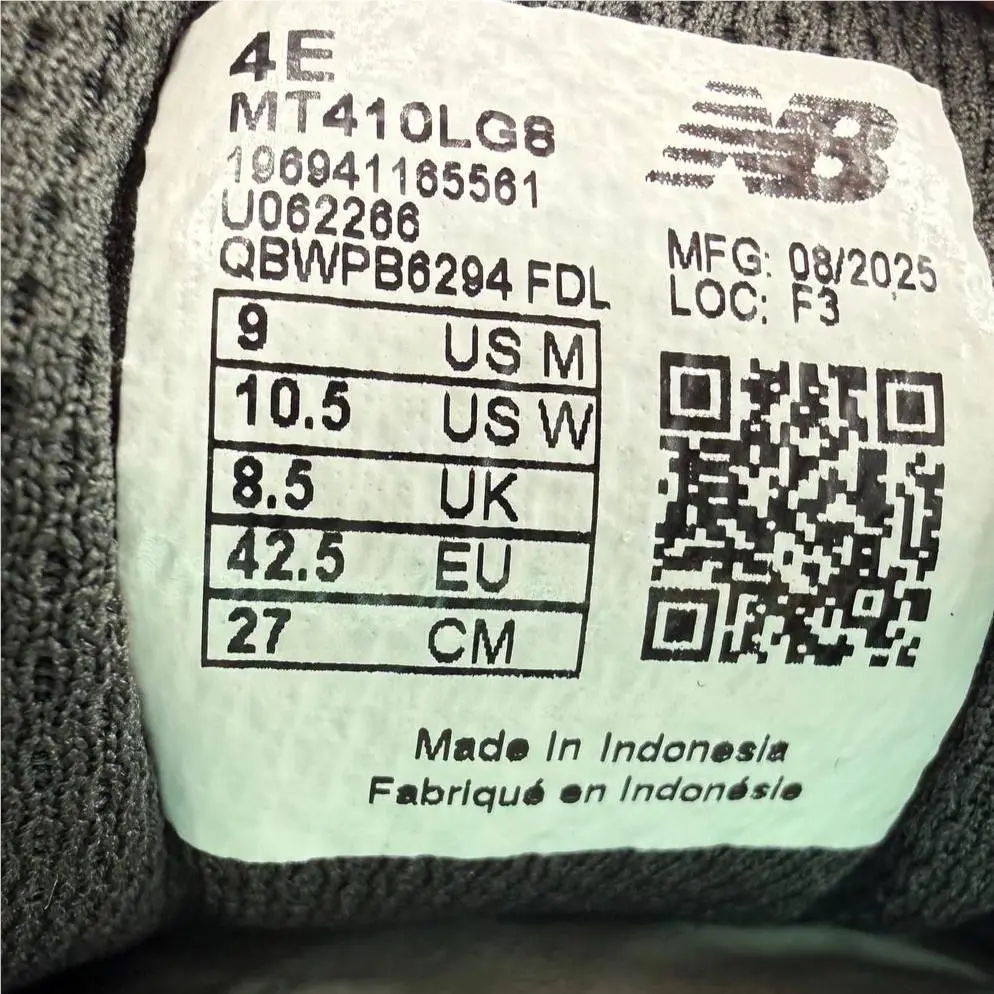 New Balance shoes - New Balance 410 - MT410LG8 - Gray, Manufacturer: Castlerock / Black / Varsity Gold (UPC: 196941165561) 2