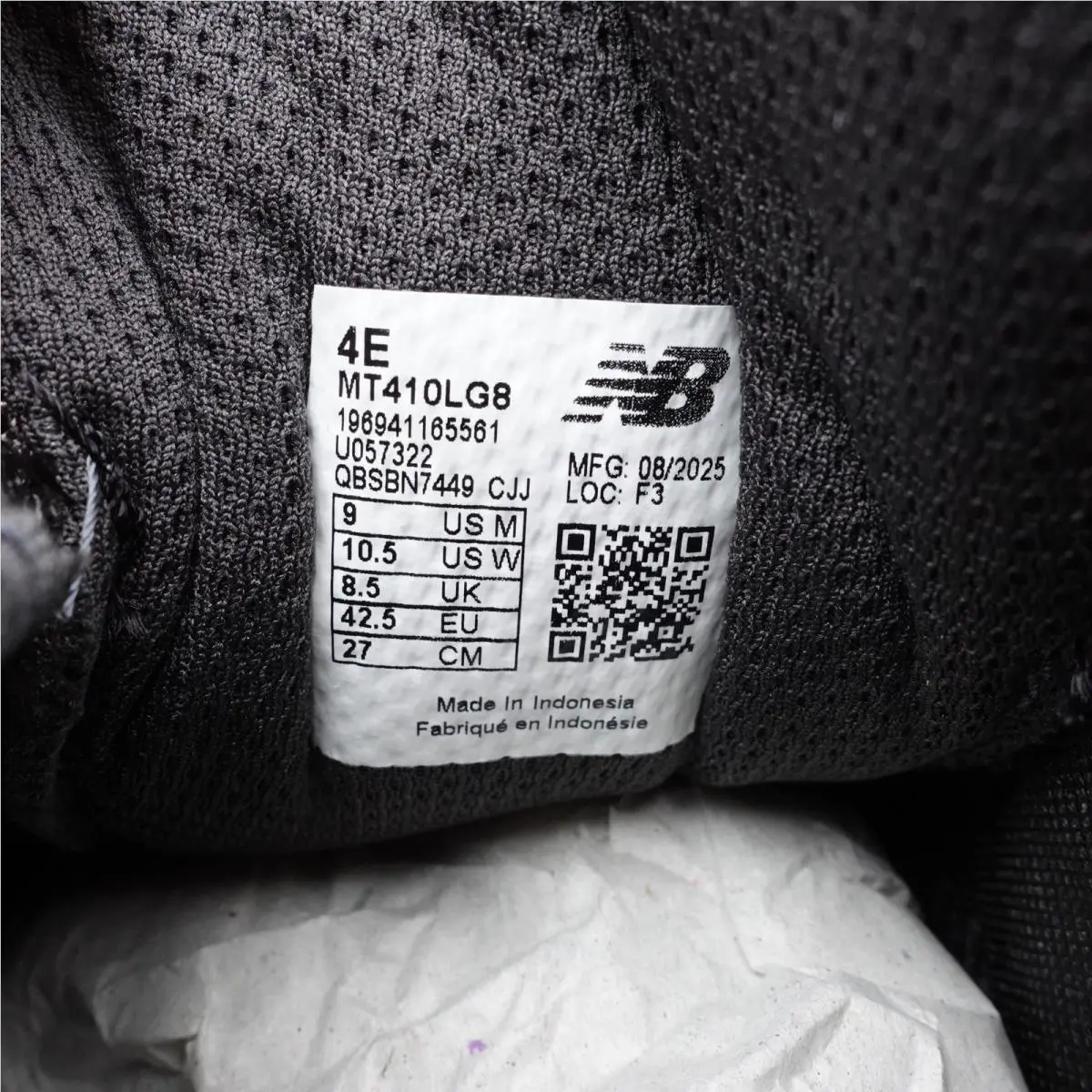 New Balance shoes - New Balance 410v8 - MT410LG8 - Gray, Manufacturer: Grey/Black (UPC: 196941165561) 0
